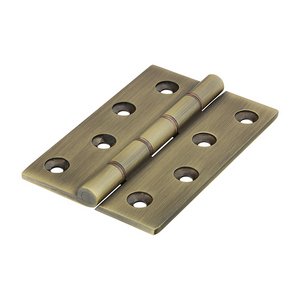 TIMCO 102 x 67 102mm Double Phosphor Bronze Washered Butt Hinge - Solid Brass - Antique Brass (5056110823263) Box 1 Pairs 234100