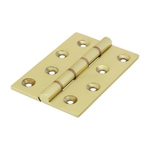 TIMCO 102 x 67 102mm Double Phosphor Bronze Washered Butt Hinge - Solid Brass - Polished Brass (5056110823232) Box 1 Pairs 234269