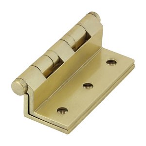 TIMCO 64 x 55 64mm Ball Bearing Stormproof Hinge (1951) - Solid Brass - Polished Brass (5056110823751) Box 1 Pairs 234584