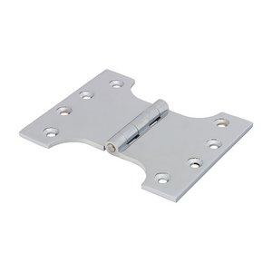TIMCO 102 x 125 102mm Parliament Hinge (488) - Solid Brass - Polished Chrome (5056110823577) Box 1 Pairs 234919