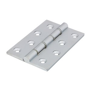 TIMCO 102 x 67 102mm Double Stainless Steel Washered Butt Hinge - Solid Brass - Satin Chrome (5056110823355) Box 1 Pairs 234951