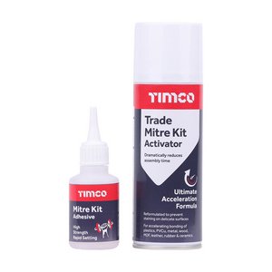 TIMCO 200ml / 50g Trade Instant Bond Mitre Kit (5056601912094) Pack 1 Each 247115