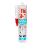 TIMCO 290ml 9 in 1 Adhesive & Sealant - Crystal Clear (5056110807874) Cartridge 1 Each 247336