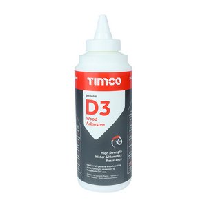TIMCO 500ml Internal D3 Wood Adhesive (5055893388419) Bottle 1 Each 247458