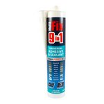 TIMCO 290ml 9 in 1 Universal Adhesive & Sealant - White (5055893388075) Cartridge 1 Each 247468