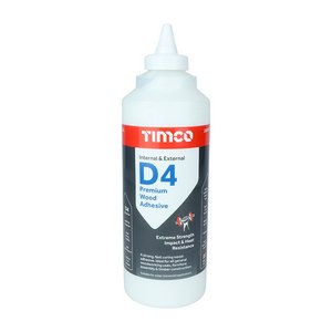TIMCO 1L Internal & External D4 Premium Wood Adhesive (5055893388433) Bottle 1 Each 247471