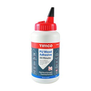 TIMCO 750g PU Wood Adhesive 30 Minute - Liquid (5056110800585) Bottle 1 Each 247834