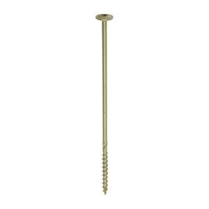 TIMCO 8.0 x 250 Timber Frame Construction & Landscaping Screws - Wafer - Exterior - Green Organic (5056601914975) TIMpac 4 Pieces 250INDEXWP