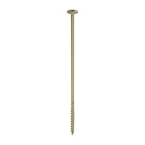 TIMCO 8.0 x 275 275mm Timber Frame Construction & Landscaping Screws - Wafer - Exterior - Green Organic (5055331861917) Box 25 Pieces 275INW