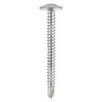 TIMCO 4.8 x 50 50mm Baypole Screws - Wafer Flange - PH - Self-Drilling Point - Zinc (5055017529193) Box 200 Pieces 290Z