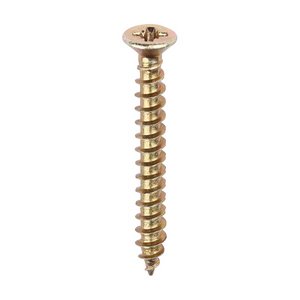 TIMCO 3.0 x 25 25mm Classic Multi-Purpose Hinge Screws - PZ - Countersunk - Yellow (5055017508983) Box 200 Pieces 30025CLAH