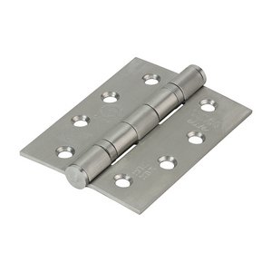TIMCO 101 x 76 x 3 101mm Grade 13 Fire Door Hinges - Satin Stainless Steel (5056110885322) Blister Pack 1 Pairs 334052