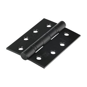 TIMCO 101 x 76 x 3 101mm Grade 13 Fire Door Hinges - Matt Black Stainless Steel (5056110885353) Blister Pack 1 Pairs 334161