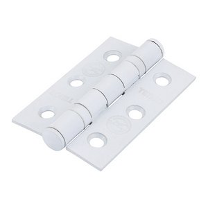 TIMCO 76 x 50 x 2.0 Grade 7 Fire Door Hinges - Epoxy White (5056110836553) Box 1 Pairs 334267