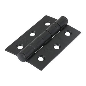 TIMCO 76 x 50 x 2.0 75mm Grade 7 Ball Bearing Fire Door Hinges - Epoxy Black (5056110885001) TIMpac 1 Pairs 334321P