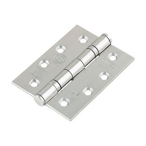 TIMCO 101 x 76 x 3 101mm Grade 13 Fire Door Hinges - Polished Stainless Steel (5056110885292) Box 1.5 Pairs 334444