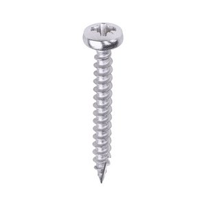 TIMCO 3.5 x 30 30mm Classic Multi-Purpose Screws - PZ - Pan Head - A2 Stainless Steel (5056110816913) Box 200 Pieces 35030CLAPSS