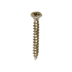 TIMCO 3.5 x 30 30mm Velocity Premium Multi-Use Screws - PZ - Double Countersunk - Yellow (5055331804617) Box 200 Pieces 35030VY