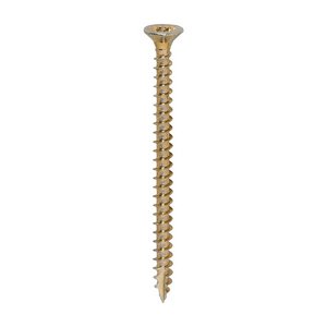 TIMCO 3.5 x 50 50mm Classic Multi-Purpose Screws - PZ - Double Countersunk - Yellow (5055017507146) Box 200 Pieces 35050CLAF