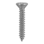 TIMCO 3.5 x 25 25mm Metal Tapping Screws - PZ - Countersunk - Self-Tapping - A2 Stainless Steel (5055893372418) Box 200 Pieces 3525CCASS