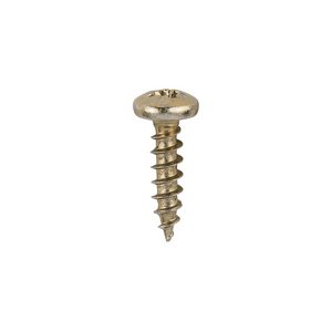 TIMCO 4.0 x 16 16mm Classic Multi-Purpose Screws - PZ - Pan Head - Yellow (5055017509171) Box 200 Pieces 40016CLAP