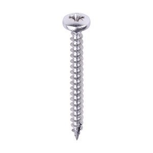 TIMCO 4.0 x 40 40mm Classic Multi-Purpose Screws - PZ - Pan Head - A2 Stainless Steel (5056110816951) Box 200 Pieces 40040CLAPSS