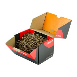 TIMCO 4.0 x 60 60mm Solo Chipboard & Woodscrews - Industry Pack - PZ - Double Countersunk - Yellow (5056110873275) Box 1000 Pieces 40060SOLOIND