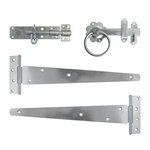 TIMCO 18IN Side Gate Kit - Ring Latch - Hot Dipped Galvanised (5055893389041) TIMbag 1 Each 427357