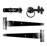 TIMCO 18IN Side Gate Kit - Ring Latch - Black (5055893389027) TIMbag 1 Each 427548