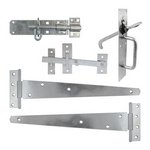 TIMCO 18IN Side Gate Kit - Suffolk Latch - Hot Dipped Galvanised (5055893389072) TIMbag 1 Each 427635