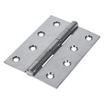 TIMCO 100 x 70 100mm Plain Butt Hinge - Fixed Pin (1838) - Zinc (5056110884691) TIMbag 1 Pairs 434158P