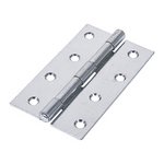 TIMCO 100 x 58 Narrow Plain Butt Hinge (5050) - Zinc (5056110809397) Plain Bag 1 Pairs 434255
