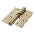 TIMCO 100 x 86 Rising Butt Hinge (466) - Left Hand - Electro Brass (5056110808963) Plain Bag 1 Pairs 434458