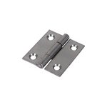 TIMCO 38 x 34 Plain Butt Hinge - Fixed Pin (1838) - Self Colour (5056110808376) Plain Bag 1 Pairs 434475