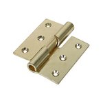 TIMCO 75 x 72 Rising Butt Hinge (466) - Right Hand - Electro Brass (5056110808956) Plain Bag 1 Pairs 434639