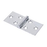 TIMCO 38 x 87 Backflap Hinge - Uncranked Knuckle (404) - Zinc (5056110809182) Plain Bag 1 Pairs 434715