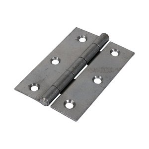 TIMCO 90 x 60 Plain Butt Hinge - Fixed Pin (1838) - Self Colour (5056110808390) Plain Bag 1 Pairs 434841
