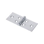 TIMCO 32 x 76 Backflap Hinge - Uncranked Knuckle (404) - Zinc (5056110809175) Plain Bag 1 Pairs 434846