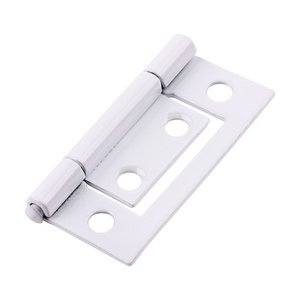 TIMCO 50 x 38.5 Flush Hinge (105) - White (5056110809076) Plain Bag 1 Pairs 434915