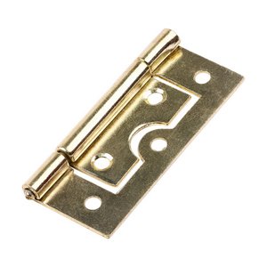 TIMCO 63 x 37 63mm Flush Hinge (105) - Electro Brass (5056110884905) TIMpac 1 Pairs 434946P