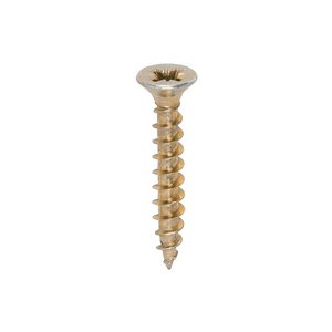 TIMCO 4.5 x 30 30mm Solo Chipboard & Woodscrews - PZ - Double Countersunk - Yellow (5055017530915) Box 200 Pieces 45030SOLOC