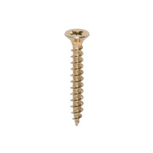 TIMCO 4.5 x 35 35mm Solo Chipboard & Woodscrews - PZ - Double Countersunk - Yellow (5055017530922) Box 200 Pieces 45035SOLOC