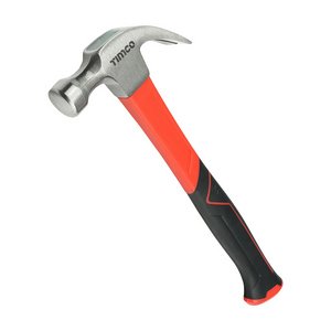 TIMCO 16oz 336mm Claw Hammer - Fibreglass Handle (5056110860503) Unit 1 Each 468120