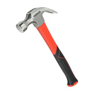 TIMCO 20oz 336mm Claw Hammer - Fibreglass Handle (5056110860510) Unit 1 Each 468121