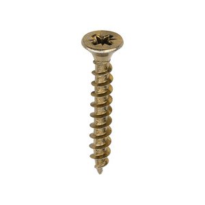 TIMCO 5.0 x 35 35mm Solo Chipboard & Woodscrews - PZ - Double Countersunk - Yellow (5055017531011) Box 200 Pieces 50035SOLOC