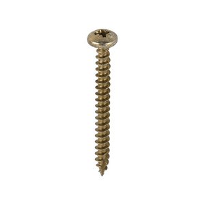 TIMCO 5.0 x 50 50mm Classic Multi-Purpose Screws - PZ - Pan Head - Yellow (5055017509362) Box 200 Pieces 50050CLAP