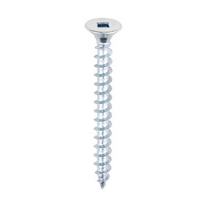 TIMCO 5.0 x 50 50mm Solo Chipboard & Woodscrews - SQ - Double Countersunk - Zinc (5055331859273) Box 200 Pieces 50050SQSZ