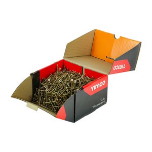 TIMCO 5.0 x 60 60mm Solo Chipboard & Woodscrews - Industry Pack - PZ - Double Countersunk - Yellow (5056110873305) Box 1000 Pieces 50060SOLOIND