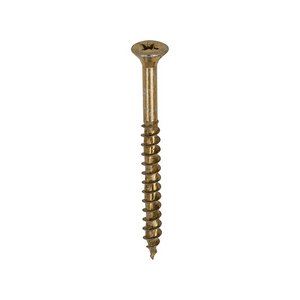 TIMCO 5.0 x 60 60mm Velocity Premium Multi-Use Screws - PZ - Double Countersunk - Yellow (5055331804990) Box 200 Pieces 50060VY