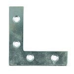 TIMCO 50 x 50 x 13 Corner Plates - Zinc (5055893306918) TIMpac 4 Pieces 50CPLP
